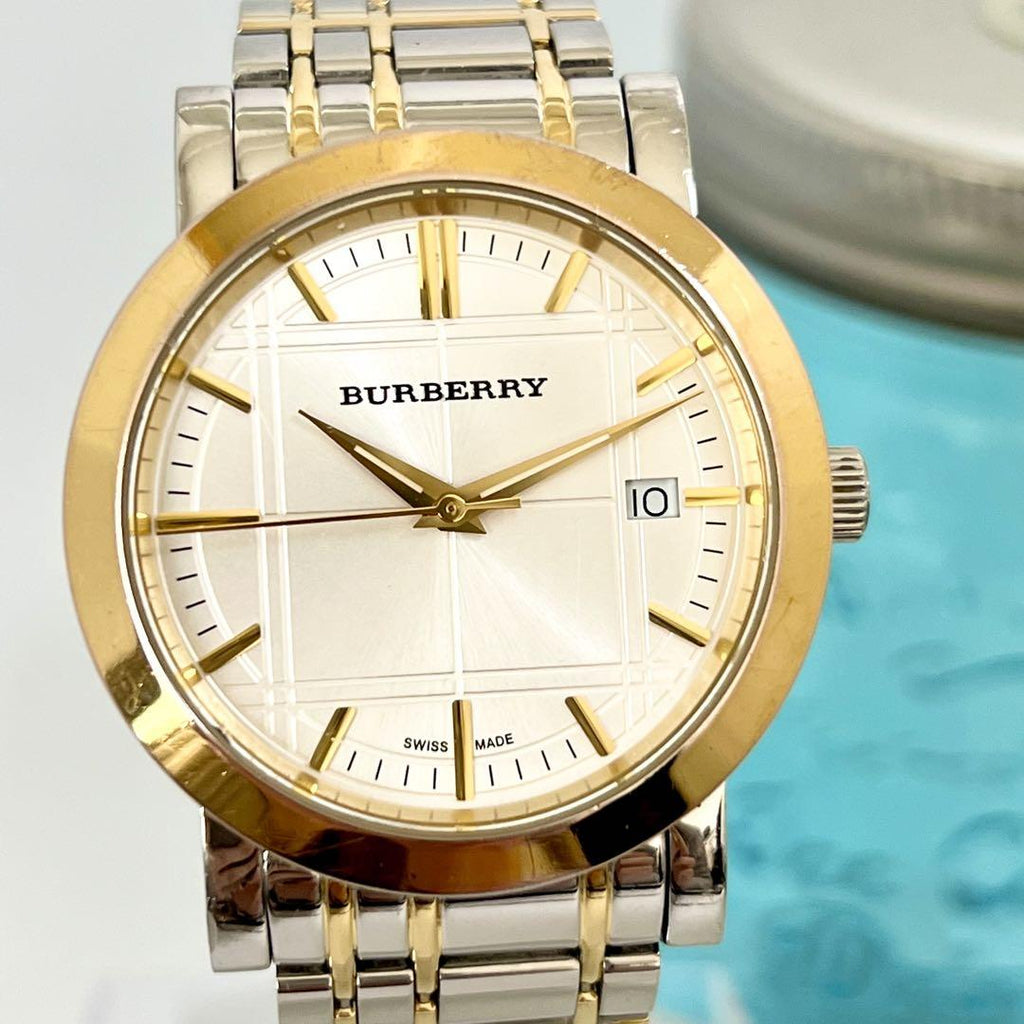 Burberry Heritage White Dial Two Tone Stainless Steel Strap Watch for Men - BU1358 Buy Now By Burberry