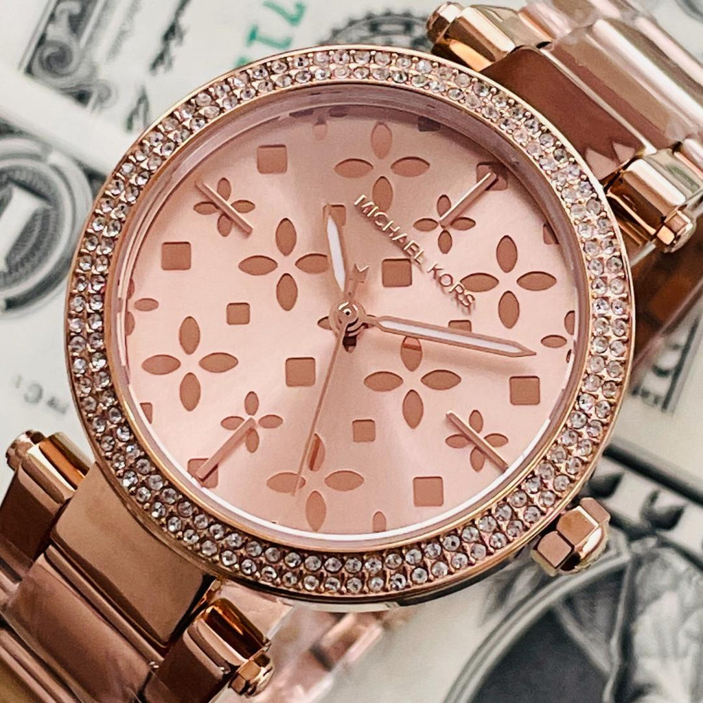 Michael Kors Parker Rose Gold Dial Steel Strap Watch for Women - MK6470 Buy Now By Michael Kors