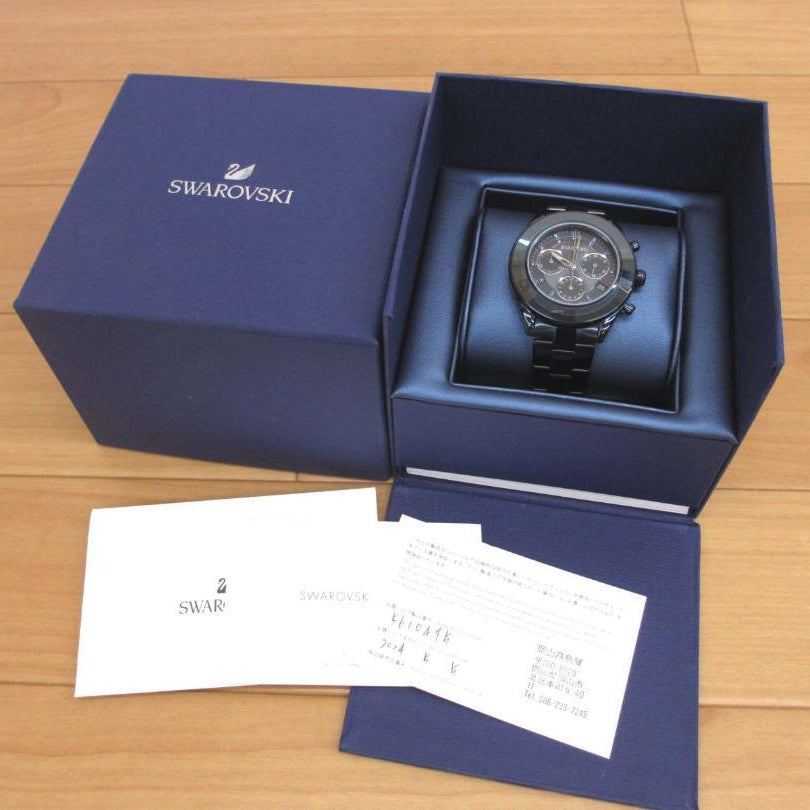 Swarovski Octea Lux Sport Chronograph Blue Dial Blue Steel Strap Watch for Women - 5610475 Buy Now By Swarovski