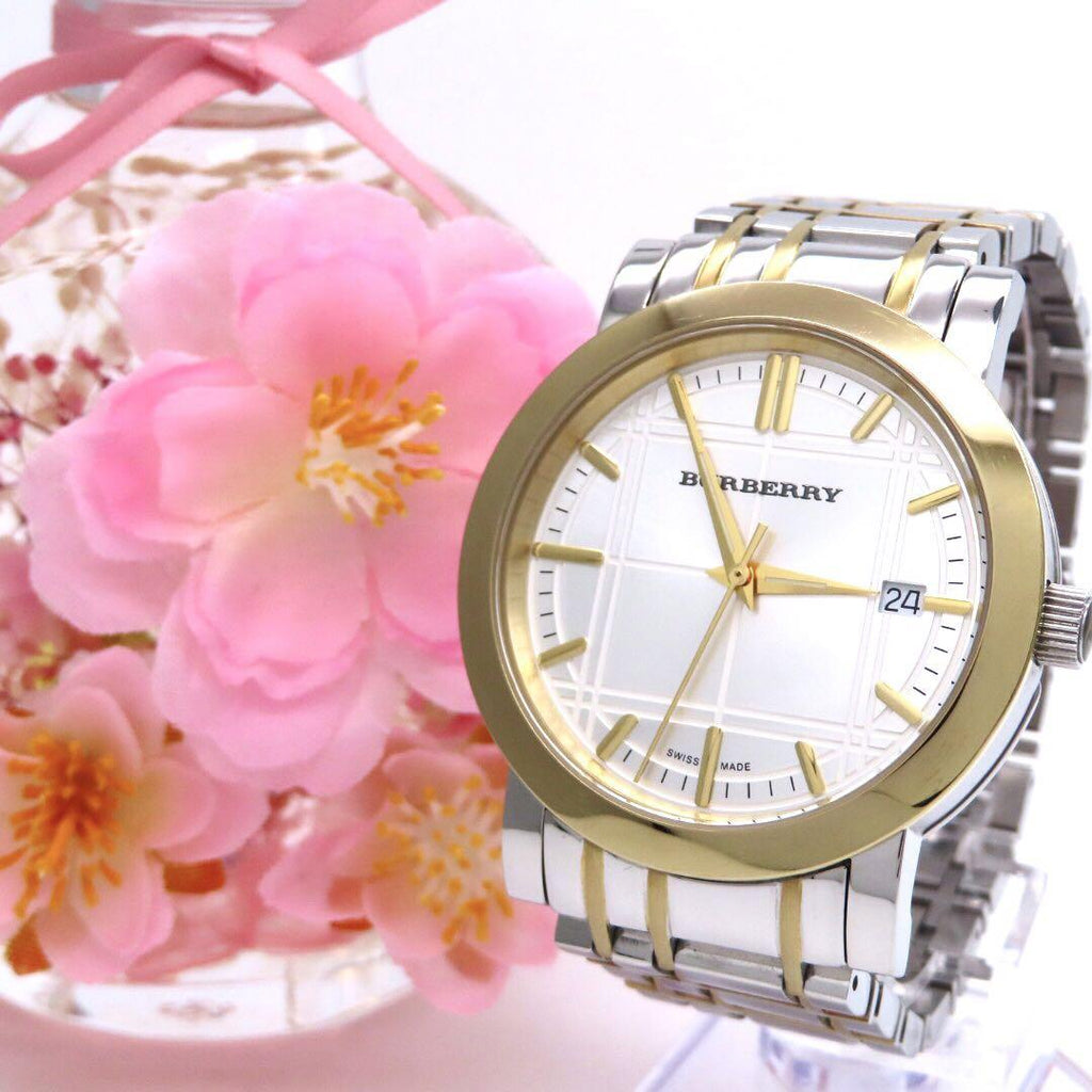 Burberry Heritage White Dial Two Tone Stainless Steel Strap Watch for Men - BU1358 Buy Now By Burberry