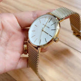 Michael Kors Auden Three Hand White Dial Gold Mesh Strap Watch for Women - MK7150 Buy Now By Michael Kors
