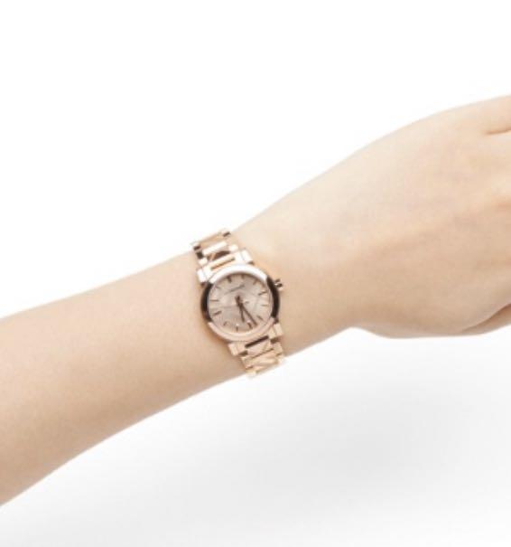 Burberry The City Rose Gold Dial Rose Gold Steel Strap Watch for Women - BU9235 Buy Now By Burberry