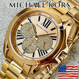 Michael Kors Bradshaw Chronograph Rose Gold Dial Rose Gold Steel Strap Watch For Women - MK6321 Buy Now By Michael Kors