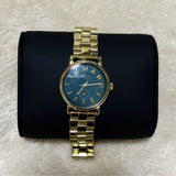 Marc Jacobs Baker Green Dial Gold Steel Strap Watch for Women - MBM3249 Buy Now By Marc Jacobs
