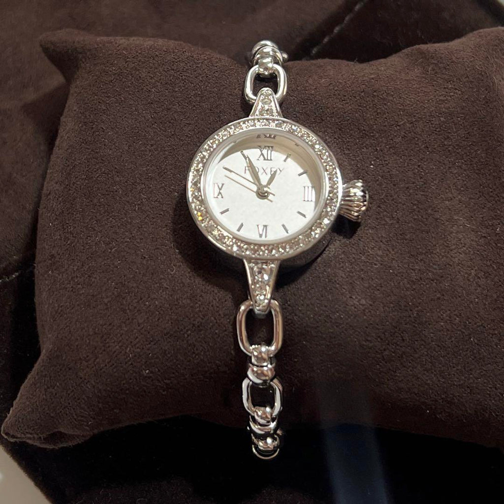 Bulova Crystals White Dial Silver Steel Strap Watch for Women - 96X114 Buy Now By Bulova