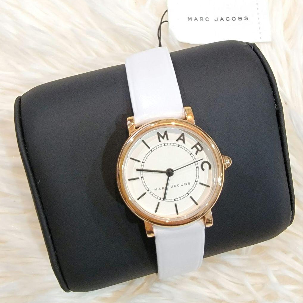 Marc Jacobs Roxy White Dial White Leather Strap Watch for Women - MJ1561 Buy Now By Marc Jacobs