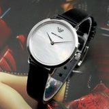Emporio Armani Modern White Dial Black Leather Strap Watch For Women - AR11159 Buy Now By Emporio Armani