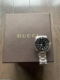 Gucci Dive Black Dial Silver Steel Strap Watch For Women - YA136403 Buy Now By Gucci
