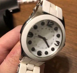 Marc Jacobs Pelly White Dial White Silicone Strap Watch for Women - MBM2503 Buy Now By Marc Jacobs