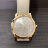 Burberry The City Beige Dial Beige Leather Strap Watch for Women - BU9109 Buy Now By Burberry