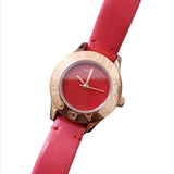 Marc Jacobs Blade Red Dial Red Leather Strap Watch for Women - MBM1204 Buy Now By Marc Jacobs