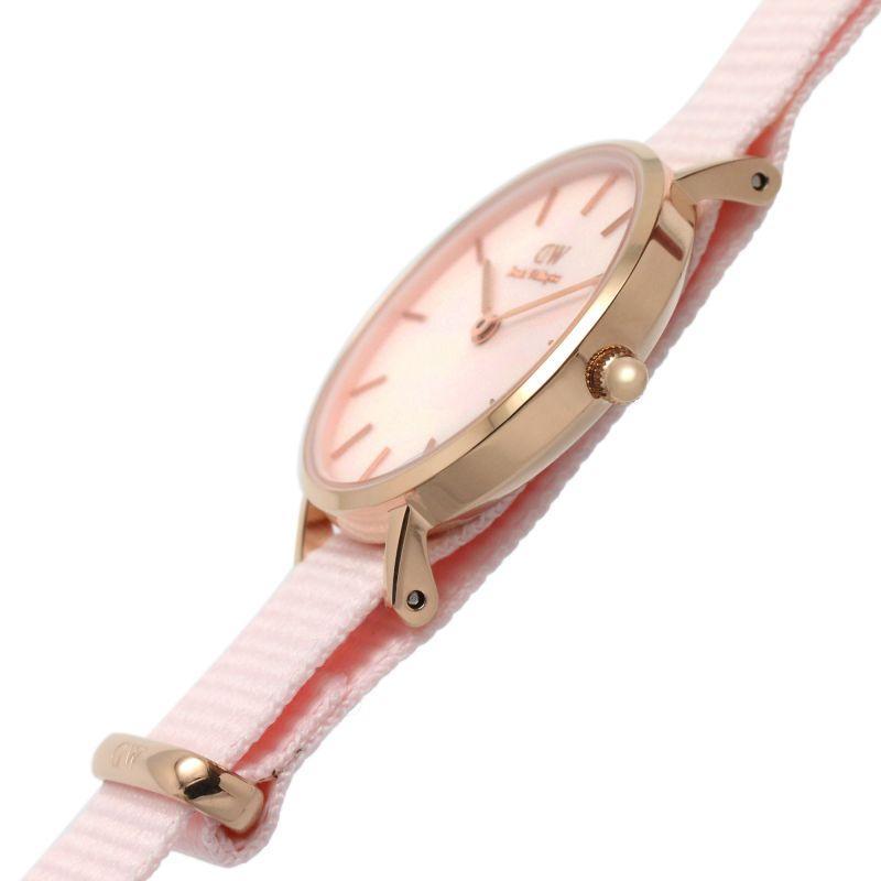 Daniel Wellington Petite Mother of Pearl Pink Dial Pink Nylon Strap Watch For Women - DW00100512 Buy Now By Daniel Wellington