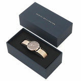 Daniel Wellington Petite Melrose Brown Dial Rose Gold Mesh Strap Watch For Women - DW00100477 Buy Now By Daniel Wellington