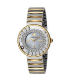 Swarovski Lovely Crystals Mother of Pearl Dial Two Tone Steel Strap Watch for Women - 1187022 Buy Now By Swarovski