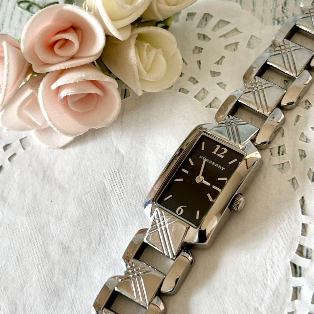 Burberry Signature Quartz Black Dial Silver Steel Strap Watch for Women - BU4210 Buy Now By Burberry