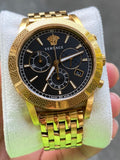 Versace Sport Tech Chronograph Black Dial Gold Steel Strap Watch for Men - VELT00419 Buy Now By Versace