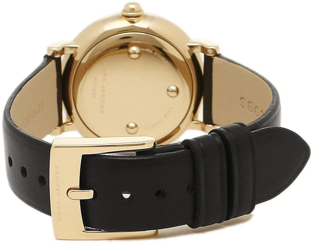 Marc Jacobs Roxy White Dial Black Leather Strap Watch for Women - MJ1537 Buy Now By Marc Jacobs