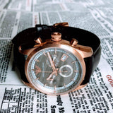 Emporio Armani Chronograph Gray Dial Brown Leather Strap Watch For Men - AR6043 Buy Now By Emporio Armani