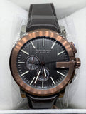 Gucci G Chrono Black Dial Brown Leather Strap Watch For Men - YA101202 Buy Now By Gucci