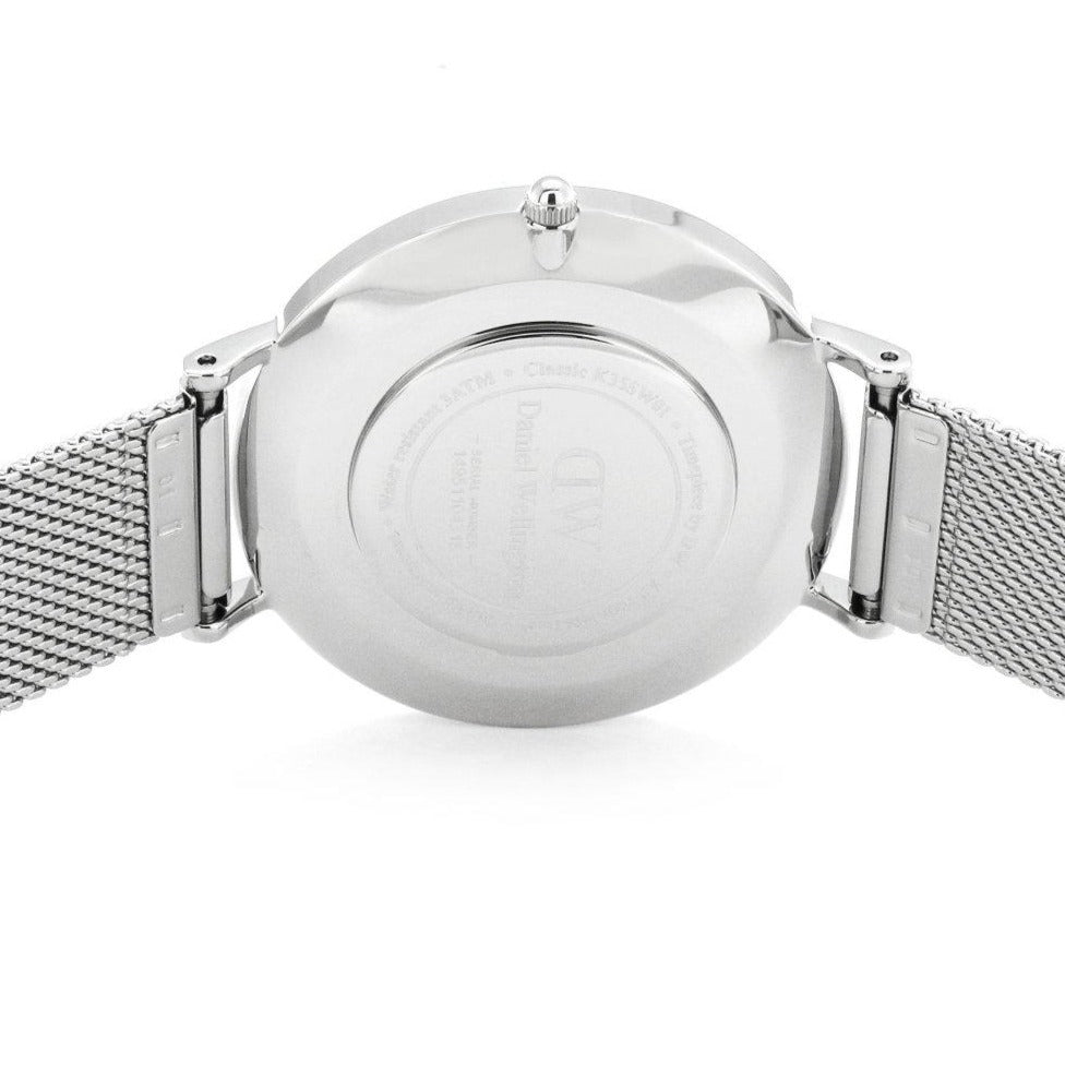 Daniel Wellington Petite Sterling Quartz White Dial Silver Mesh Bracelet Watch For Men - DW00100306 Buy Now By Daniel Wellington