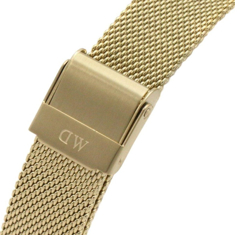 Daniel Wellington Classic Petite Black Dial Gold Mesh Bracelet Watch For Women - DW00100347 Buy Now By Daniel Wellington