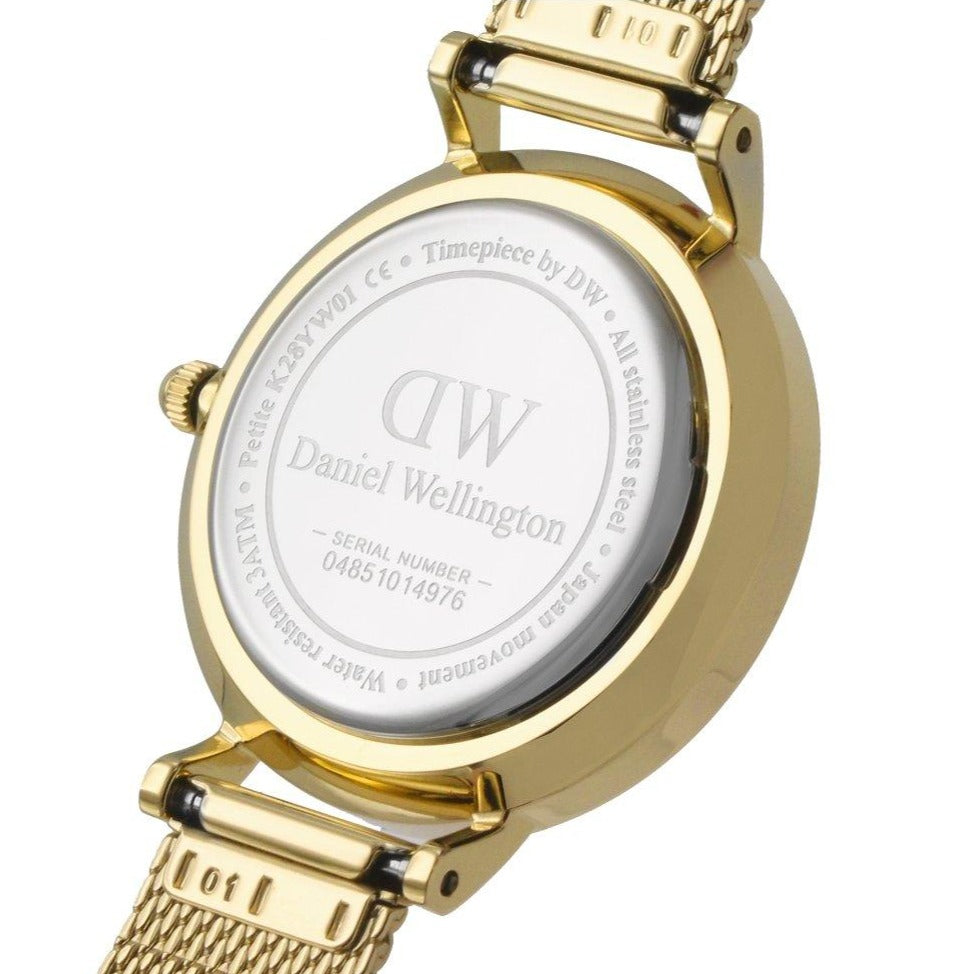 Daniel Wellington Classic Petite Evergold White Dial Gold Mesh Bracelet Watch For Women - DW00100350 Buy Now By Daniel Wellington