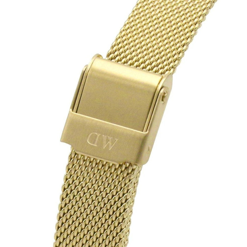 Daniel Wellington Classic Petite Evergold White Dial Gold Mesh Bracelet Watch For Women - DW00100350 Buy Now By Daniel Wellington