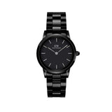 Daniel Wellington Iconic Link Ceramic Black Dial Black Steel Strap Watch For Women - DW00100415 Buy Now By Daniel Wellington