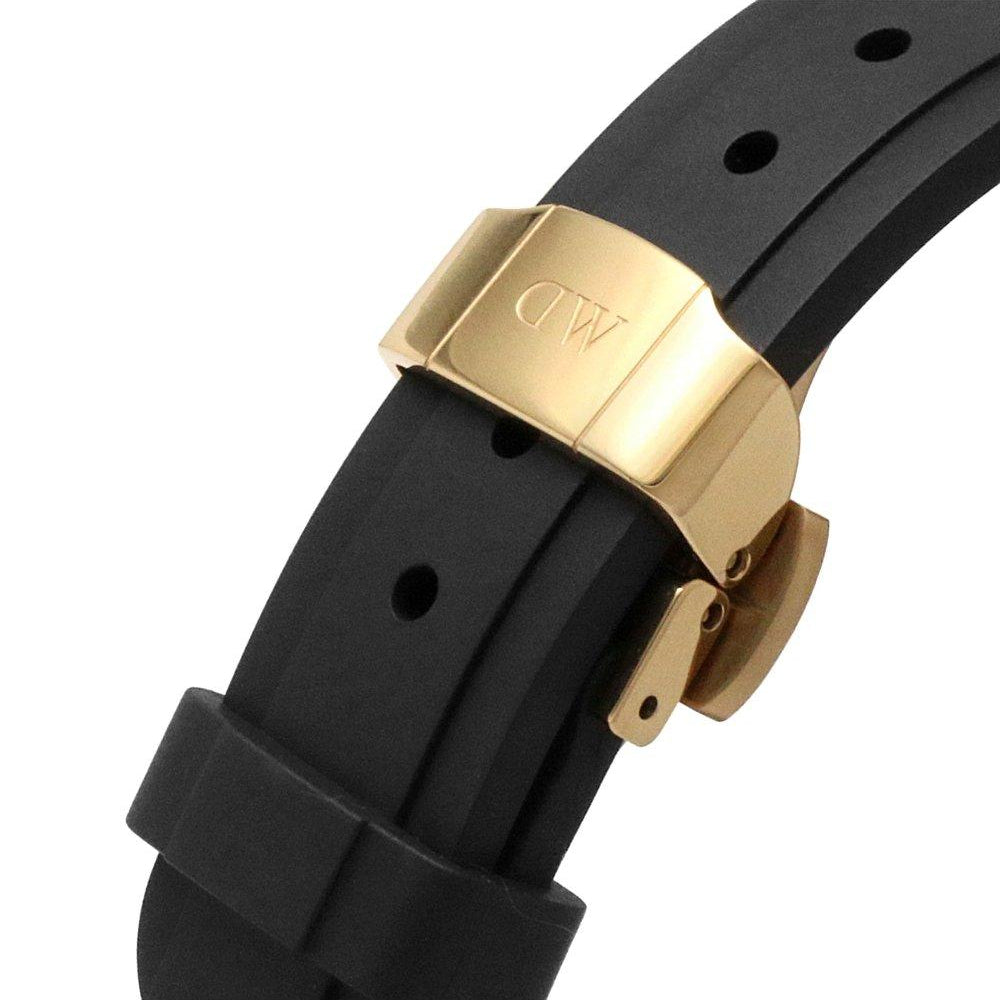 Daniel Wellington Iconic Motion Black Dial Black Rubber Strap Watch For Men - DW00100425 Buy Now By Daniel Wellington