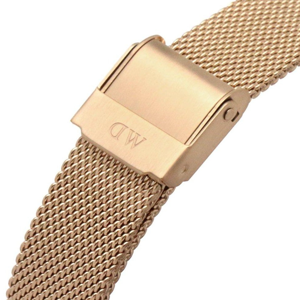 Daniel Wellington Petite Rose Gold Dial Rose Gold Mesh Bracelet Watch For Women - DW00100470 Buy Now By Daniel Wellington