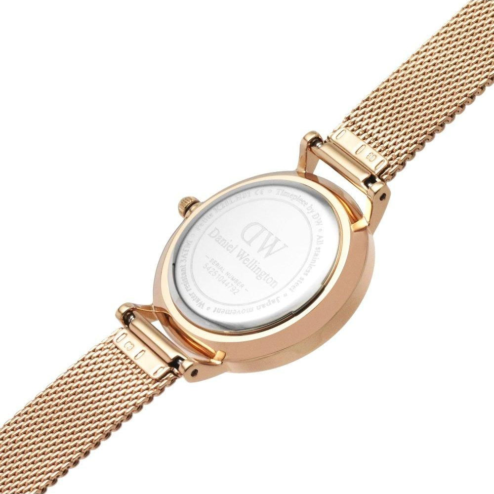 Daniel Wellington Petite Amber Brown Dial Gold Mesh Strap Watch For Women - DW00100476 Buy Now By Daniel Wellington