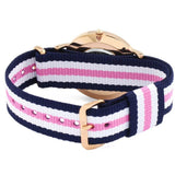 Daniel Wellington Classic South Hampton White Dial Two Tone Nylon Strap Watch For Women - DW00100034 Buy Now By Daniel Wellington