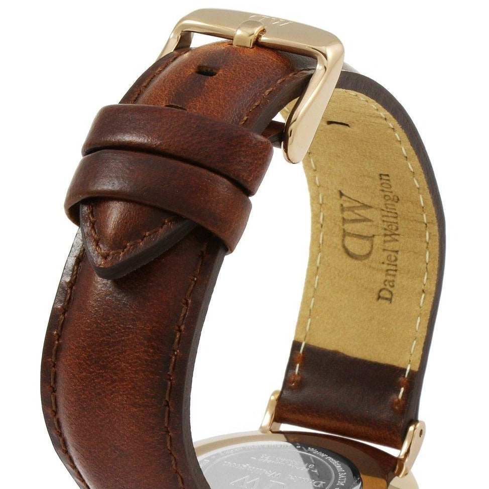 Daniel Wellington Classic St Mawes Black Dial Brown Leather Strap Watch For Men - DW00100124 Buy Now By Daniel Wellington