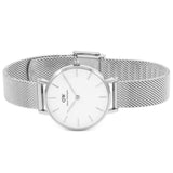 Daniel Wellington Petite Sterling White Dial Silver Mesh Bracelet Watch For Women - DW00100220 Buy Now By Daniel Wellington