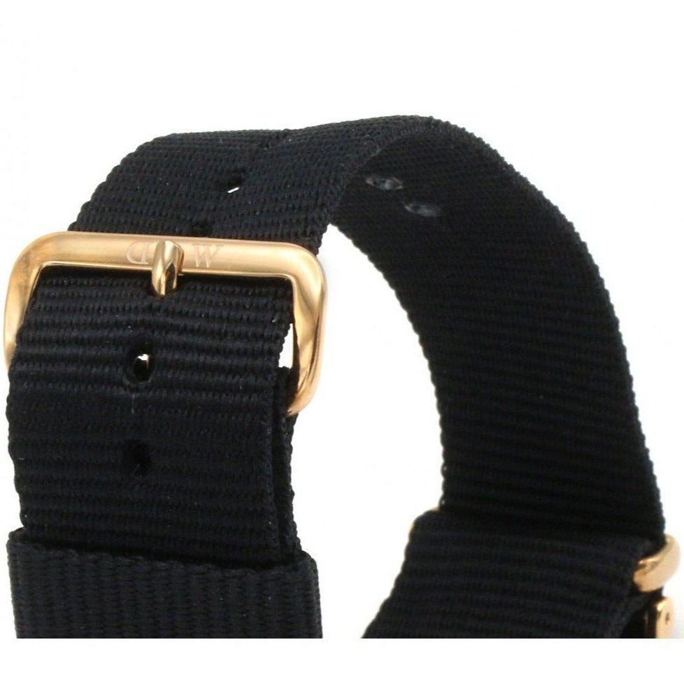 Daniel Wellington Classic Cornwall White Dial Black Nylon Strap Watch For Men - DW00100257 Buy Now By Daniel Wellington