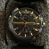 Armani Exchange Hampton Chronograph Black Dial Black Steel Strap Watch For Men - AX2121 Buy Now By Armani Exchange