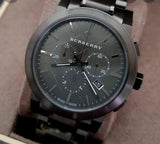 Burberry The City Grey Dial Gunmetal Grey Steel Strap Watch for Men - BU9354 Buy Now By Burberry
