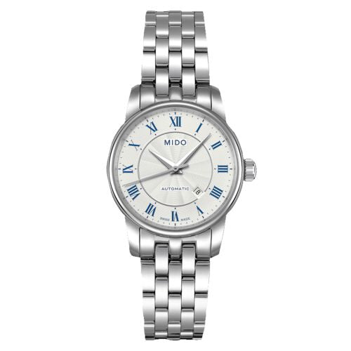 Mido Baroncelli III Automatic Silver Dial Silver Steel Strap Watch For Women - M7600.4.21.1 Buy Now By Mido