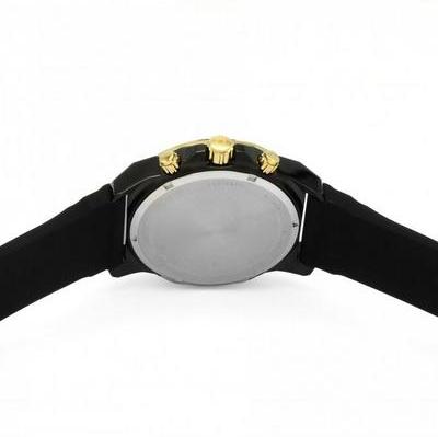 Bulova Marine Star Chronograph Black Dial Black Rubber Strap Watch for Men - 98B278 Buy Now By Bulova