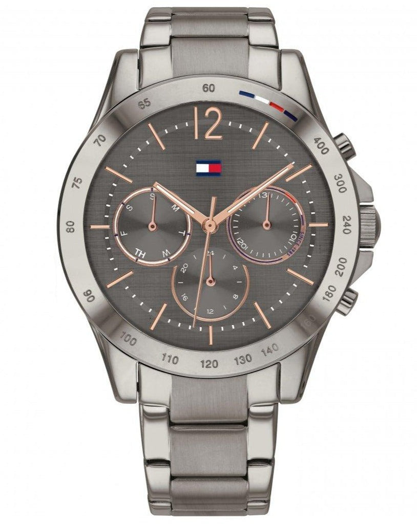 Tommy Hilfiger Haven Chronograph Quartz Grey Dial Grey Steel Strap Watch For Women - 1782196 Buy Now By Tommy Hilfiger