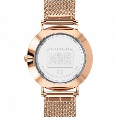 Coach Charles Black Dial Rose Gold Mesh Bracelet Watch for Men - 14602552 Buy Now By Coach