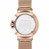 Coach Charles Black Dial Rose Gold Mesh Bracelet Watch for Men - 14602552 Buy Now By Coach