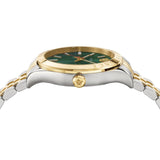 Versace Hellenium Green Dial Two Tone Steel Strap Watch for Men - VEVK00620 Buy Now By Versace