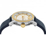 Versace Viamond Quartz White Dial Blue Leather Strap Watch For Men - VEPO00120 Buy Now By Versace