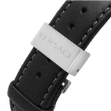 Versace Greca Sport Quartz Black Dial Black Leather Strap Watch For Men - VEZ300221 Buy Now By Versace