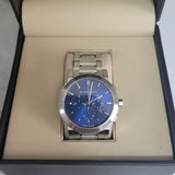 Burberry The City Blue Dial Silver Steel Strap Watch for Men - BU9363 Buy Now By Burberry