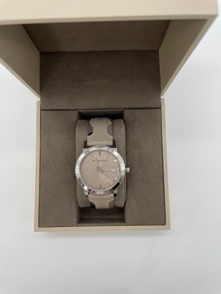 Burberry The City Beige Dial Tan Leather Strap Watch for Women - BU9021 Buy Now By Burberry