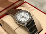 Omega Constellation Quartz Diamonds Silver Dial Silver Steel Strap Watch for Women - 123.15.27.60.55.004 Buy Now By Omega