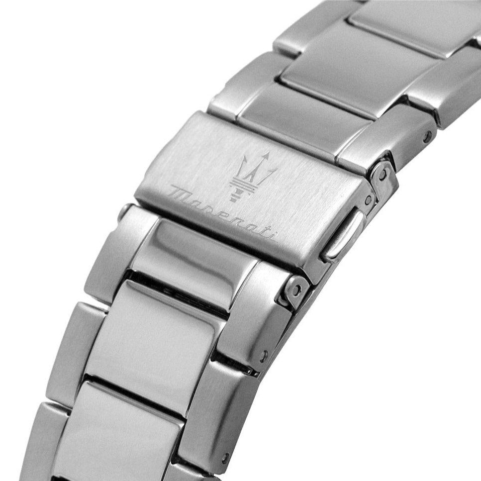 Maserati SFIDA Chronograph Black Dial Silver Steel Strap Watch For Men - R8873640015 Buy Now By Maserati