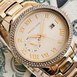 Michael Kors Whitley Analog Diamonds Gold Dial Gold Steel Strap Watch For Women - MK6227 Buy Now By Michael Kors